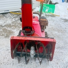 ホンダ HS655 雪丸 除雪機 セル付き 実働品 現状販売 バッテリー新品 の画像