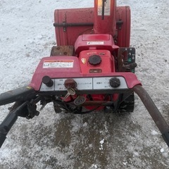ホンダ HS655 雪丸 除雪機 セル付き 実働品 現状販売 バッテリー新品 の画像
