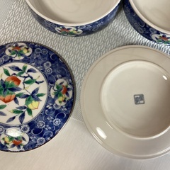 重ね鉢　蓋付き　皿　陶器　お重　重箱　セラミック　三段重　庫山窯の画像