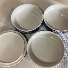 重ね鉢　蓋付き　皿　陶器　お重　重箱　セラミック　三段重　庫山窯の画像