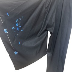 スカルデザインの黒い羽織の画像