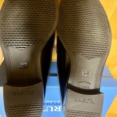 HARUTA ブラック　ローファー　23.5cmの画像