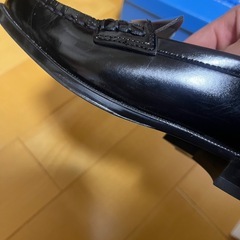 HARUTA ブラック　ローファー　23.5cmの画像