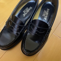 HARUTA ブラック　ローファー　23.5cmの画像