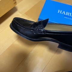 HARUTA ブラック　ローファー　23.5cmの画像