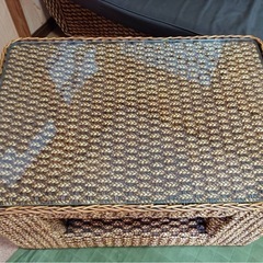 ウォーターヒヤシンス製ローテーブル ソファーセットの画像