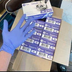 ニトリル手袋　1000枚✖️4ケース　Sサイズ　パウダーフリーの画像