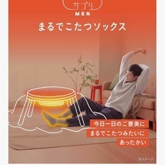 オカモトまるでこたつソックス、あったか靴下、ルームソックス、使用感ありありの画像