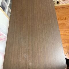 【格安/お譲りします】扉付き収納棚・キャビネット（ダークブラウン）可動棚付きの画像