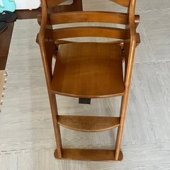 天然木製 調整可能 ベビーチェアの画像