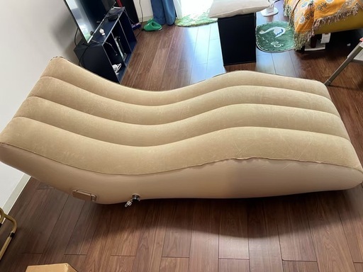 充電式　エアソファー　エアベッド　アウトドア
