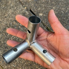 自転車テント　ポール　ジョイント部分の画像