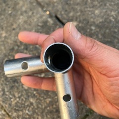 自転車テント　ポール　ジョイント部分の画像