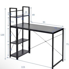 パソコンラック　学習机の画像