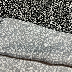 redarista（レダリスタ）白黒 小花柄 ロングスカート Lサイズ ウエストゴムの画像