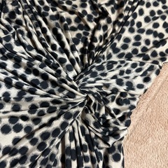 EGERIE Paris（エジェリ パリ）ヒョウ柄 ラップワンピース／カシュクール／T1（S相当）の画像