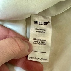 ELISE 千鳥格子 ワンピース size L 白襟 韓国風 美品の画像