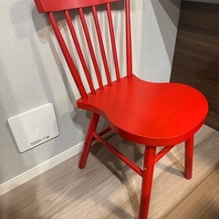 【受取人確定済】IKEA NORRARYD ノッラリード 椅子 ダイニングチェア チェア　赤の画像