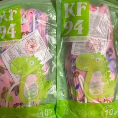 ★新品★子供用　不織布マスク（プリンセス、ネコ）、布マスク　まとめ売りの画像