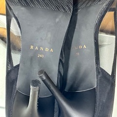 RANDA ランダ　ハイヒール　パンプス　黒　状態良好　24.0cmの画像