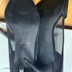 RANDA ランダ　ハイヒール　パンプス　黒　状態良好　24.0cmの画像