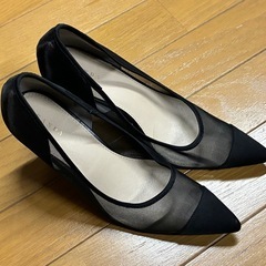 RANDA ランダ　ハイヒール　パンプス　黒　状態良好　24.0cmの画像