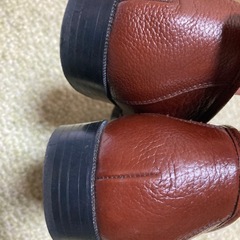 メンズ革靴　ITALY 　GIOVANN VALENTINO ブラウン　サイズ25.0 3Eの画像