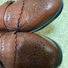 メンズ革靴　ITALY 　GIOVANN VALENTINO ブラウン　サイズ25.0 3Eの画像