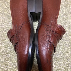 メンズ革靴　ITALY 　GIOVANN VALENTINO ブラウン　サイズ25.0 3Eの画像