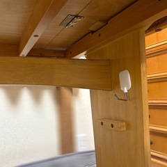 折りたたみダイニングテーブル 片側バタフライ 木製の画像