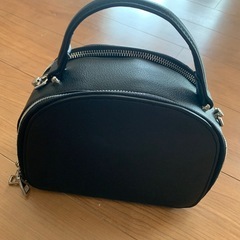 【美品】MIXX DAVID ショルダーバッグ ブラック チェーン付き　黒レザーの画像