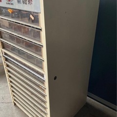 都羽根　糸収納棚　木製 陳列棚 引き出し　15段　昭和レトロ　アンティークの画像