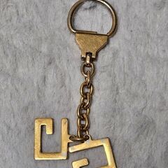 GUCCI グッチ キーホルダー ゴールド ロゴ オールドグッチ 昭和レトロの画像