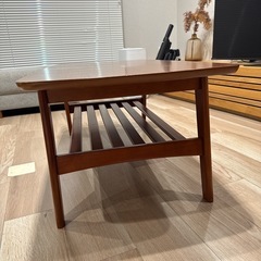 棚付きローテーブル センターテーブル の画像