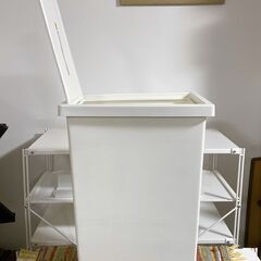 M728 IKEA フィルール ダストボックス ふた付容器 42L ホワイトの画像