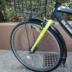 24型 子供用自転車 石丸サイクル プレアデス(エナメルネイビー/外装6段変速) の画像