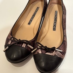 francesco morichetti本革 バレエシューズ フラットシューズの画像