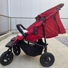 AirBuggy エアバギー ココダブル 2人乗り ベビーカー 双子用 赤ちゃん 空気入れ クッション 雨除けカバー ドリンクホルダー 付属の画像