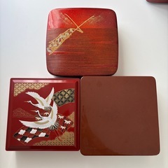 引取限定！中古のお重箱まとめて500円の画像