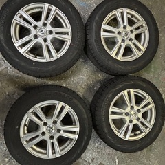 23年製スタッドレスタイヤ195\65R15 91Q IG70 iCE GUARD YOKOHAMA ＋　 ホイール:JOKER 15×6J ボルト穴数５　P.C.D114.3mm  インセット43の画像