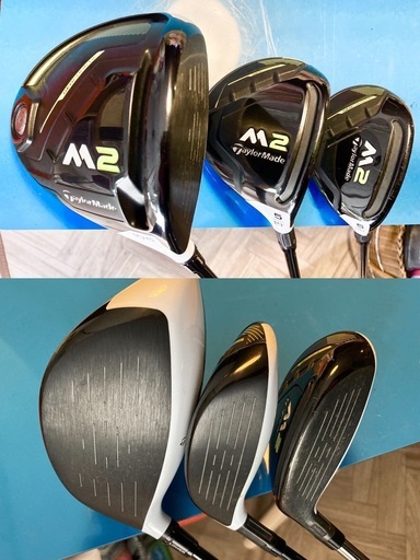 【TaylorMade M2他】ゴルフクラブ セット 初心者(始める方)〜中級者(再開する方)向け｜そろえる手間なく楽！｜おまけ多数