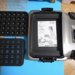 程度良好 タイガーホットプレート CPV-G130　3種プレート 焼肉 たこ焼き タコパ 動作確認済 箱付き USEDの画像