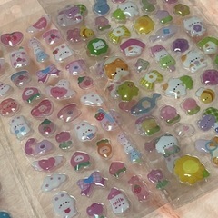 ぷくぷくシール4枚セットの画像