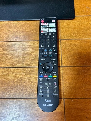 SHARP AQUOS 液晶テレビ 4T-C43DL1 43インチ 4K対応 2022年製／純正リモコン付 