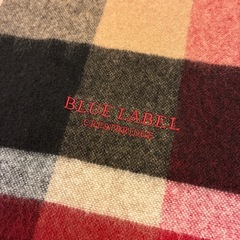【カシミヤ100%！】【未使用！】BLUE LABELウォッシャブルマフラーの画像