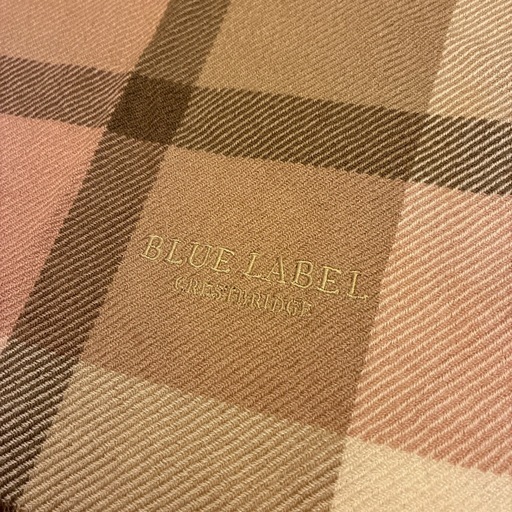 【カシミヤ混！】【未使用品！】BLUE LABEL チェックマフラー
