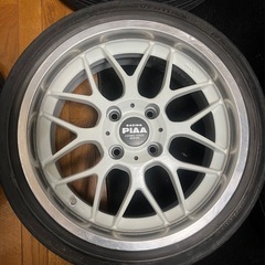 希少！　RACING PIAA 15インチ　6.5J+45 PCD100 4H ホイール　4本　軽自動車　コンパクトカー　ヴィヴィオの画像