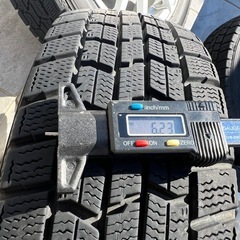 155/65R14 グッドイヤー アイスナビ7 アルミホイール付 中古 4本セット 軽自動車の画像