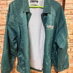 メンズ コーチジャケット グリーン XLの画像
