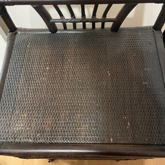 籐製？四段　キャビネット ランドリーの画像